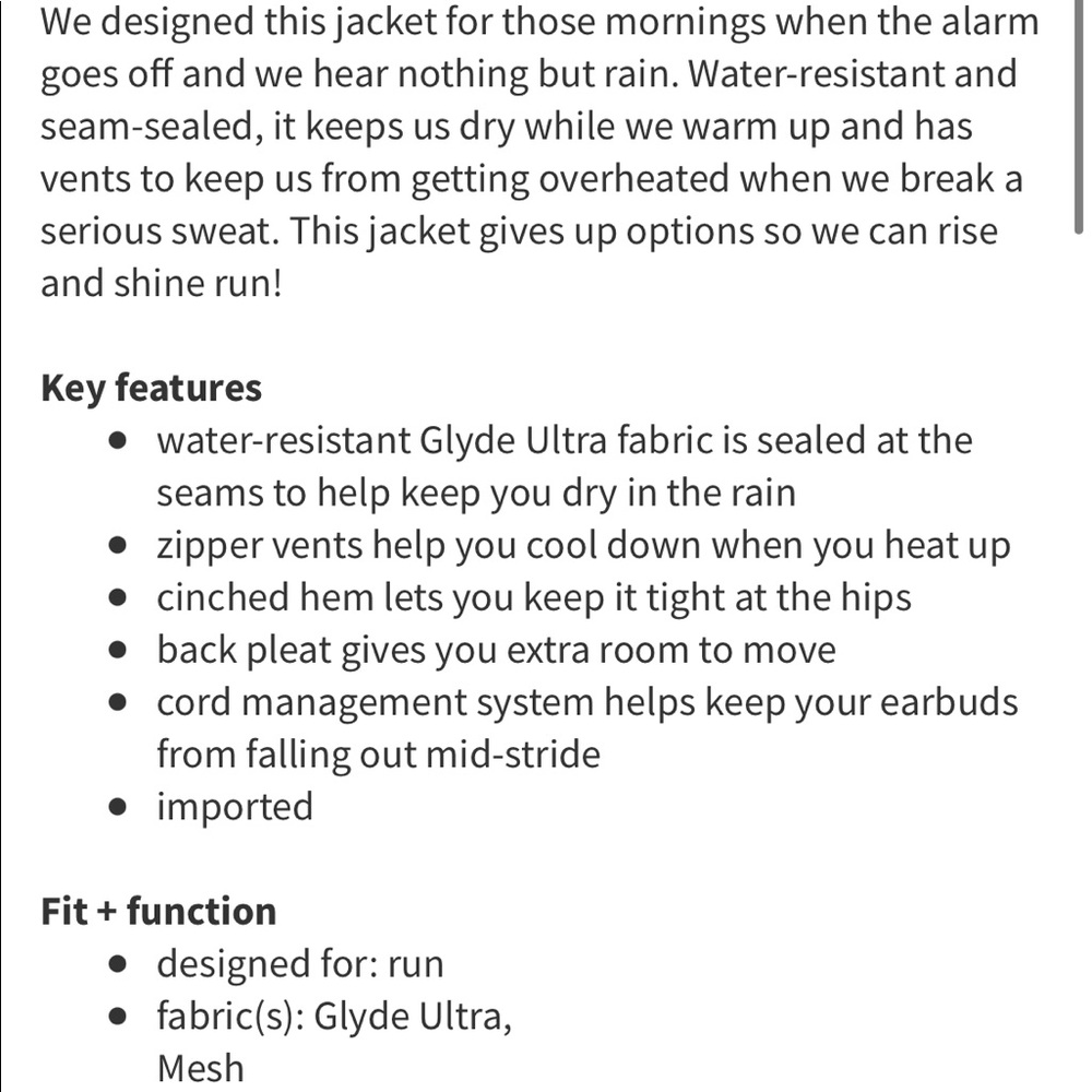 *RARE* Lululemon Rise & Shine Jacket II - Picture 6 of 6